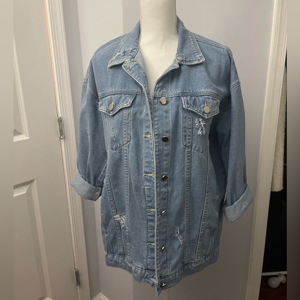 Oversized boyfriend Jean jacket